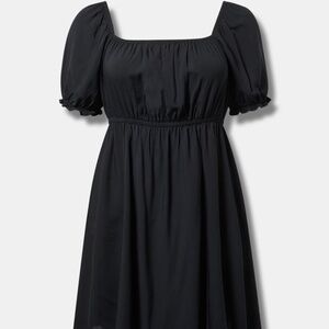 TORRID | Mini Puff-Sleeve Dress | Black | 4x